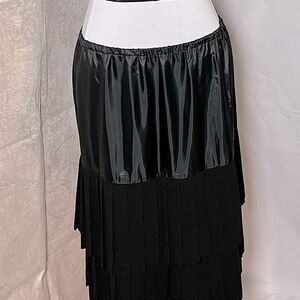 Vintage Don Castor Layered, Pleated "Slip" Style Skirt, Women's size 10